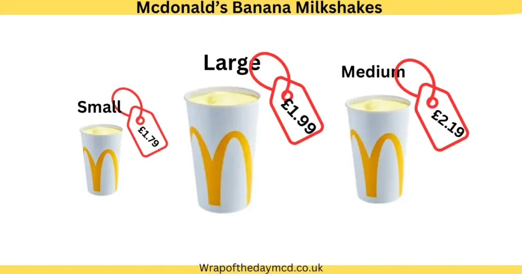 Banana Milkshakes McDonald's