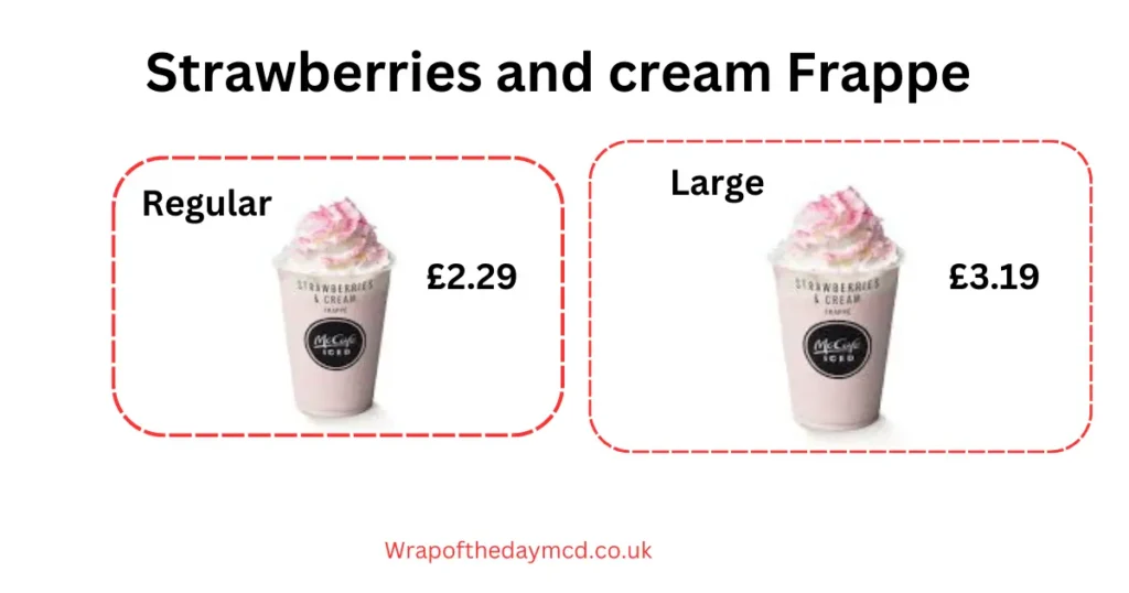 Strawberries and Cream Frappe