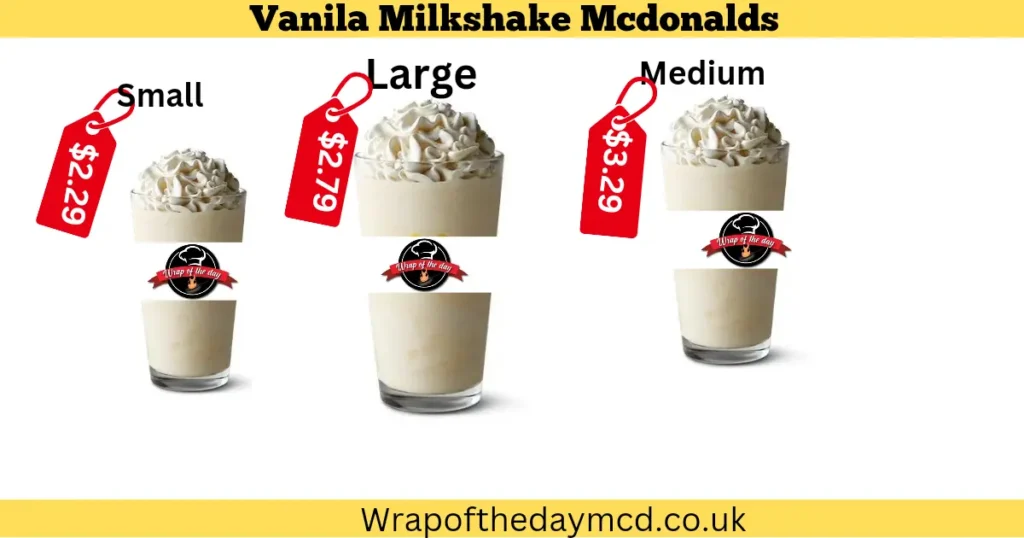 McDonalds Vanilla Milkshake