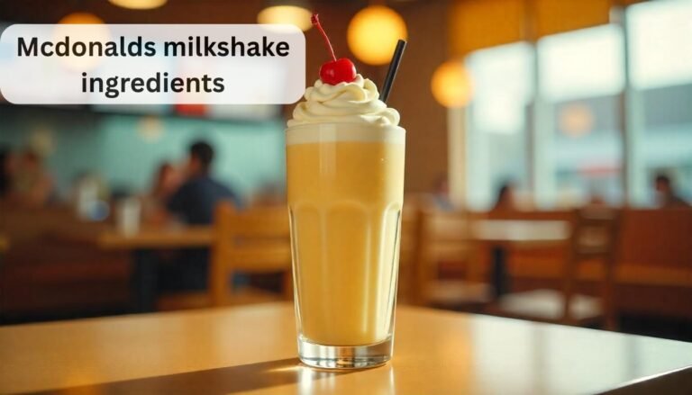 mcdonalds milkshake ingredients